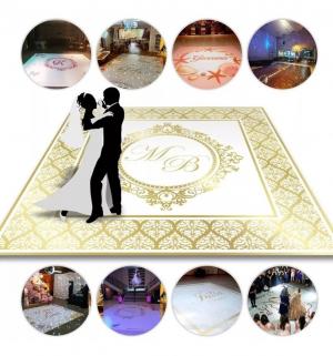 Pista de Dança Personalizada Lona Fosca 280gr/m² Personalizado   Fita Dupla-Face Produção em 3 Dias Úteis